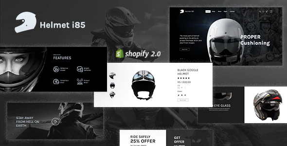  Helmeti - Helmet Ride Gear Extreme Sports Shop Shopify Theme