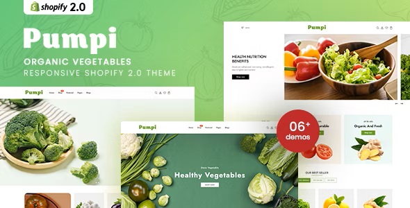  Pumpi - Shopify 2.0 template for organic fruits, vegetables and agricultural products e-commerce