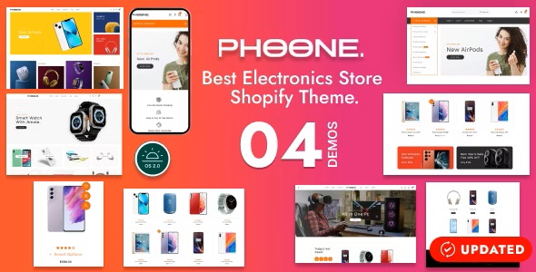  Phone - Shopify template for digital electronic products online store website